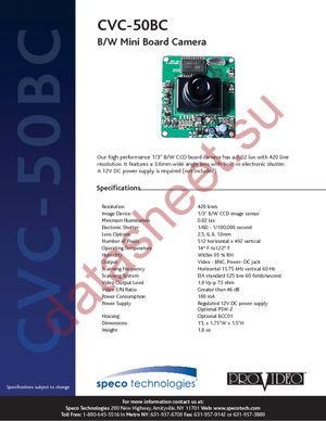 CVC-50BC datasheet  